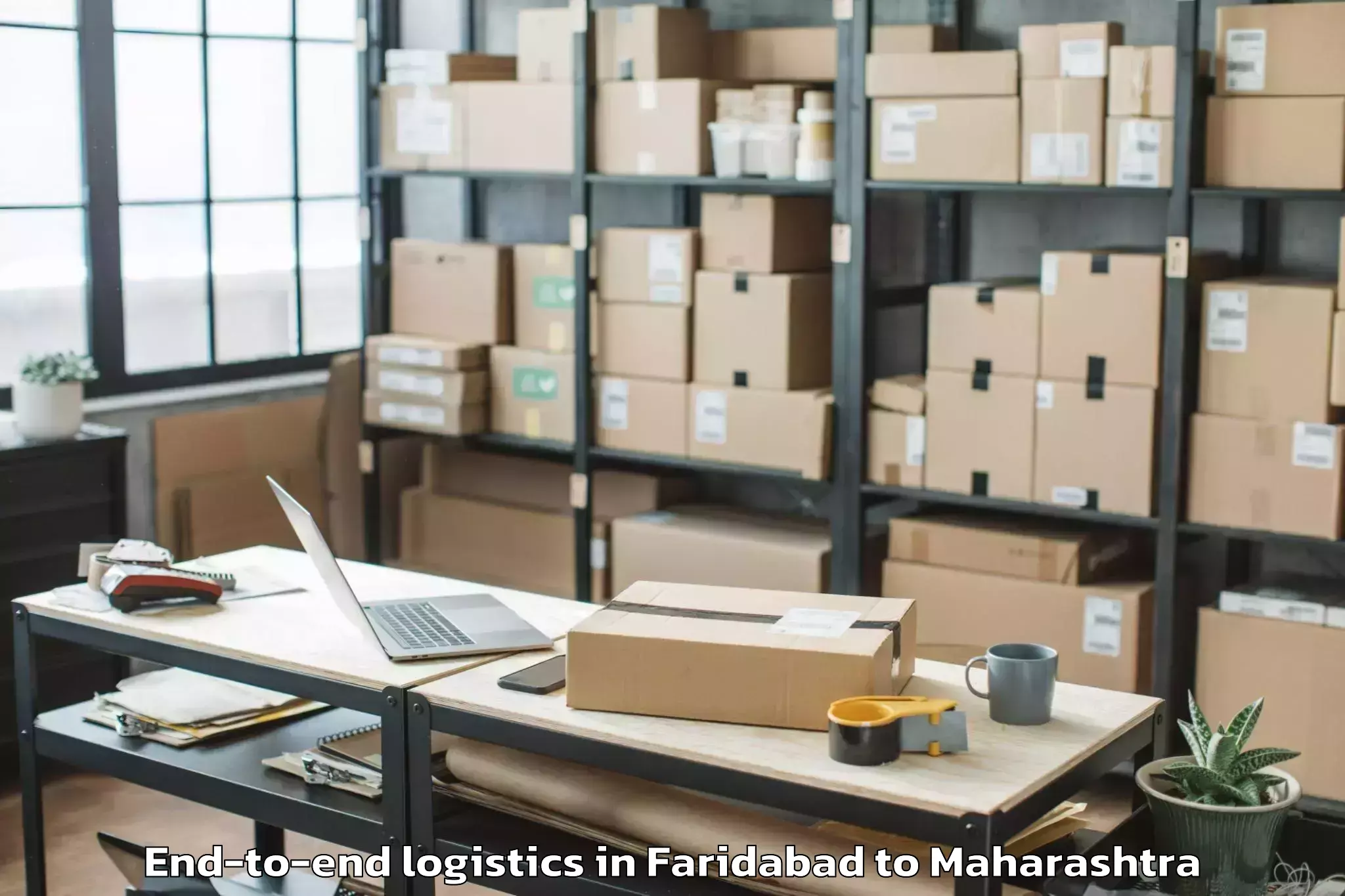 Leading Faridabad to Bavda End To End Logistics Provider